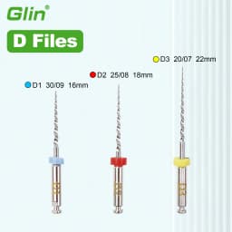 Glin Dental Super D Retreatment Files For Root Canal Treatment Endodontic Files Rotary Files D1-D3 Dentistry Instrument