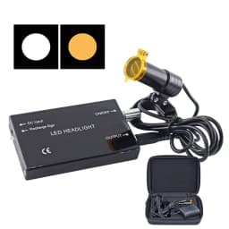 3.5X/2.5X Magnification Binocular Dental Loupe Surgery Surgical Magnifier with Headlight LED Light Medical Operation Loupe Lamp