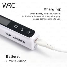Wireless Dental Implant Electric Torque Wrench 360° Rotatable Autoclavable Contra Angle 10-50N.cm TFT Screen 16 Driver Bits For