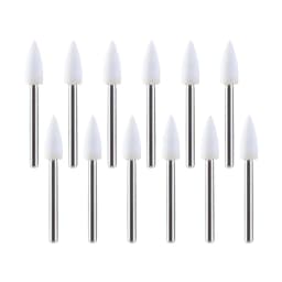 JUMTOP Dental White Stone Polishing FG Burs 1.6mm Fit for High Speed Handpiece Teeth Care Grinding Tools