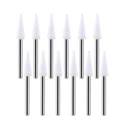 JUMTOP Dental White Stone Polishing FG Burs 1.6mm Fit for High Speed Handpiece Teeth Care Grinding Tools