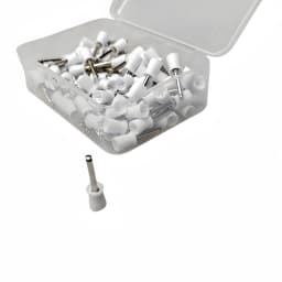 JUMTOP 100Pcs/Box Dental Polishing Cup Latch Type Rubber Tooth Polishing Brush Prophy Cup for Low Speed Contra Angle Handpiece