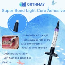 Orthodontic Light Cure Bonding Adhesive Kit For Metal Ceramic Brackets Buccal Tubes Braces Dental Clinic Material Bag & Box