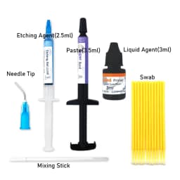 Orthodontic Light Cure Bonding Adhesive Kit For Metal Ceramic Brackets Buccal Tubes Braces Dental Clinic Material Bag & Box