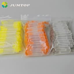 JUMTOP 100Pcs Dental Endo Irrigation Needle Tip Root Canal Lateral Rinsing Needles Single Side Opening Washing Needle