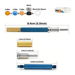 Universal Locator Core Tool & Retention Caps Kit for Dental Implant Overdenture Abutment Attachment