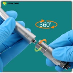 JUMTOP Dental High Speed Handpiece with Quick Coupler Standard Head Push Button LED High Rotation Led Pen fit for NSK KAVO