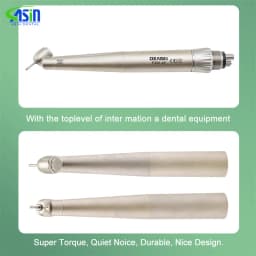 Dental 45 degree head Optical Fiber Turbine high Speed LED handpiece for tooth extraction surgical treatment dentistry