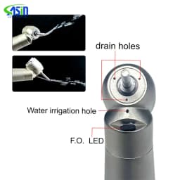 Dental 45 degree head Optical Fiber Turbine high Speed LED handpiece for tooth extraction surgical treatment dentistry
