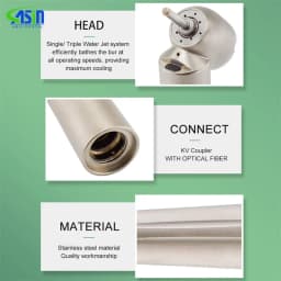 Dental 45 degree head Optical Fiber Turbine high Speed LED handpiece for tooth extraction surgical treatment dentistry