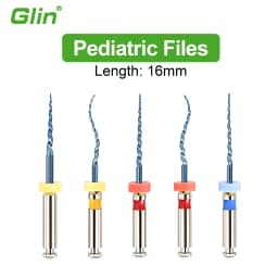 Glin 5Pcs Pediatric Files for Children Dental Snake Movement Niti Heat Activation Endo Files Use For Baby Pediatric Files