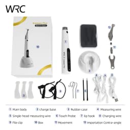 Dental Endo Motor with Apex Locator 2 in 1 Wireless Endodontic Root Canal Treatment 16:1 Contra Angle Dentistry Equipment
