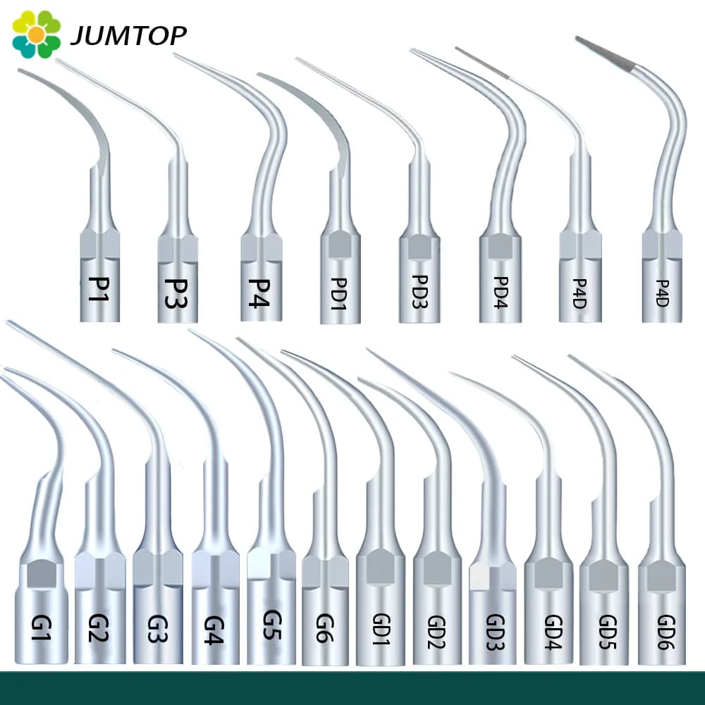 5pcs Dental Ultrasonic Scaler Tip Scaling Tip Periodontics Endodontics Fit EMS Woodpecker SATELEC DTE NSK