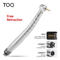 Self‑powered LED TOQ X1L LED High Speed Air Turbine Handpiece Torque Head E‑Generator Ceramic Bearing 4 Water Spray Low Noise