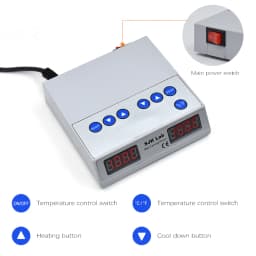 JUMTOP Dental Electric Wax Carving Kit with Double Pen and 6 Wax Tips, Digital Display Waxer Heat Carving Knife Machine