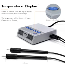 JUMTOP Dental Electric Wax Carving Kit with Double Pen and 6 Wax Tips, Digital Display Waxer Heat Carving Knife Machine