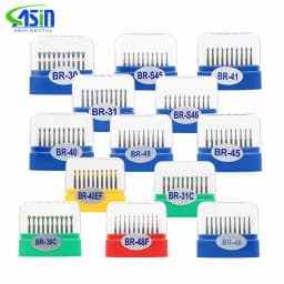 10pcs/Box Dia.1.6mm Dental Diamond Burs Drills High Speed Handpiece Polishing Tools BR-ball Round