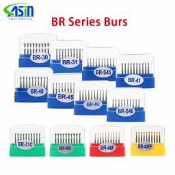 10pcs/Box Dia.1.6mm Dental Diamond Burs Drills High Speed Handpiece Polishing Tools BR-ball Round