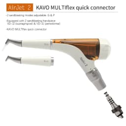 JUMTOP Dental Air Polisher Teeth Whitening Spray Sandblasting Machine, 360° Freely Rotating Handpiece