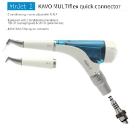 JUMTOP Dental Air Polisher Teeth Whitening Spray Sandblasting Machine, 360° Freely Rotating Handpiece