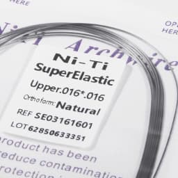 10 packs Dental Orthodontic Super Elastic NiTi Arch Wire Rectangular Natural Form For Dental Orthodontic Treatment