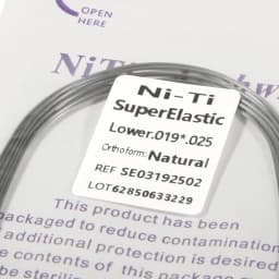 10 packs Dental Orthodontic Super Elastic NiTi Arch Wire Rectangular Natural Form For Dental Orthodontic Treatment
