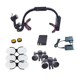 Full Set Dr. Kim 5W LED Dental Headlight 2.5X 3.5X Light Dental Surgical Luxury Magnifying Glasses Dental Laboratory Equipment