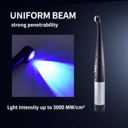 DEASIN Dental Curing Light 3000mW/cm² 1 Sec LED Blue Light Cure Lamp Wireless 7 Modes 10W High Power Dentistry Equipment Tool