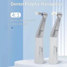 DEASIN FX41P Dental 4:1 Contra Angle Prophy Handpiece Slow Speed Handpiece With Screw in Polishing Cup Dentisty Tools