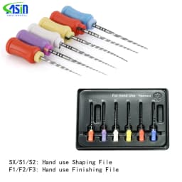 6Pcs/box Dental Hand Use NITI Files Denspay 21mm/25mm/31mm Super Rotary Files Dentist Root Canal Files Shaping Finishing Tools