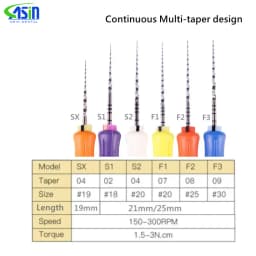 6Pcs/box Dental Hand Use NITI Files Denspay 21mm/25mm/31mm Super Rotary Files Dentist Root Canal Files Shaping Finishing Tools