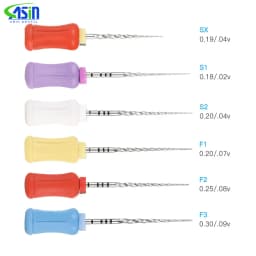 6Pcs/box Dental Hand Use NITI Files Denspay 21mm/25mm/31mm Super Rotary Files Dentist Root Canal Files Shaping Finishing Tools