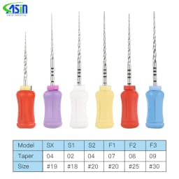 6Pcs/box Dental Hand Use NITI Files Denspay 21mm/25mm/31mm Super Rotary Files Dentist Root Canal Files Shaping Finishing Tools