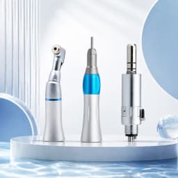 Dental Low Speed Handpiece Kit with External Water Spray Contra Angle Air Motor for Universal Lab E-Type Motors Dental Lab Tool