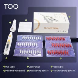 TOQ Wireless Endo Activator Sonic Irrigator Type‑C Rechargeable 3‑Mode Root Canal Cleaning Device 60Pcs Replacement Tips