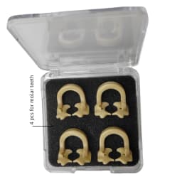 4Pcs Dental Sectional Contoured Matrix Rubber Dam Clamps Rubber Barrier Clip Resin Material Dentist Tools