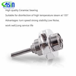 Dental 9000L Cartridge Dentist Rotor For DEASIN Fiber Optic LED Push Button Torque Head High Speed Handpiece Only