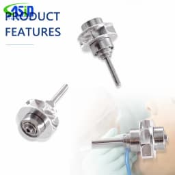 Dental 9000L Cartridge Dentist Rotor For DEASIN Fiber Optic LED Push Button Torque Head High Speed Handpiece Only