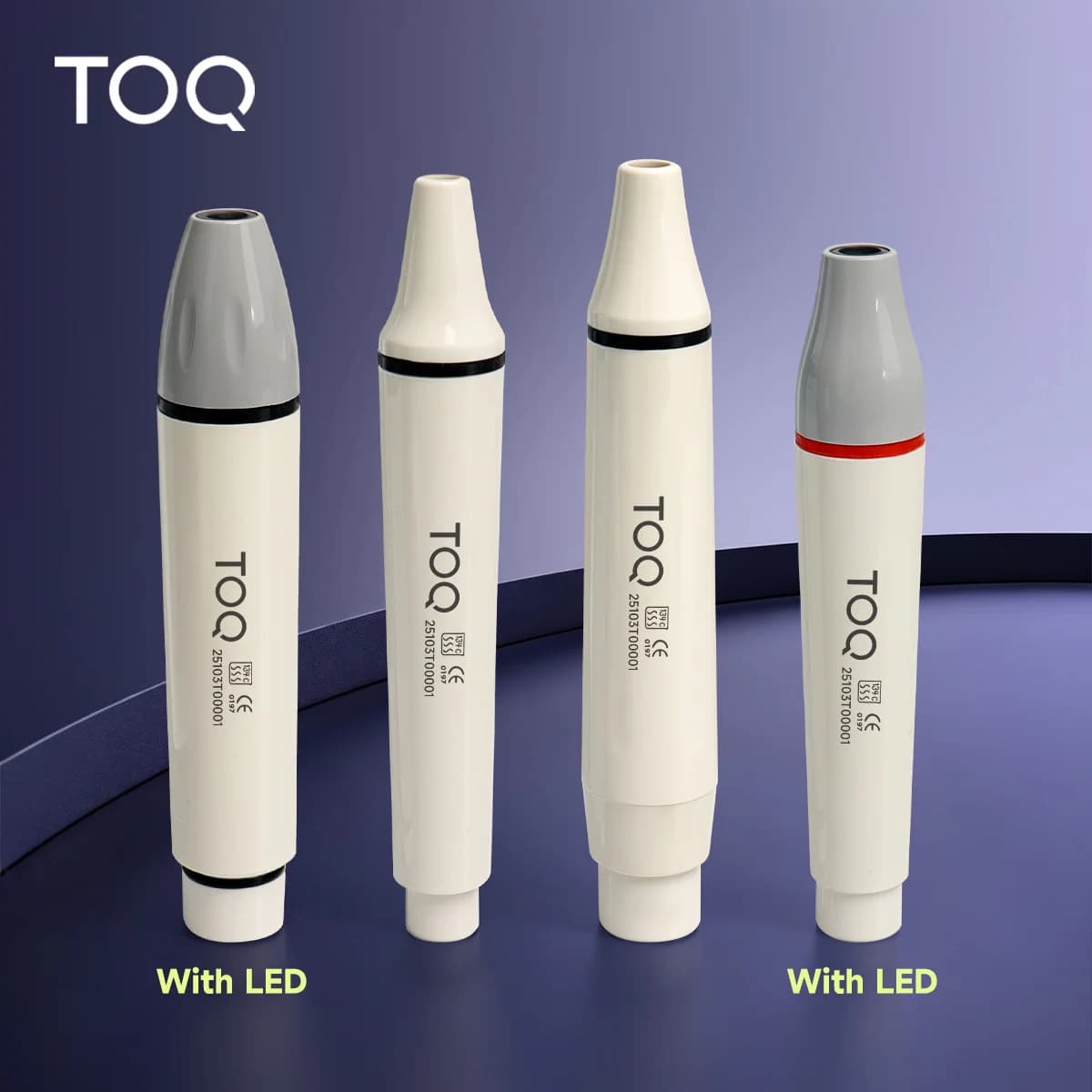 TOQ Dental Ultrasonic Piezo Scaler Handpiece 7L/5L LED 135° Sterilized Tooth Cleaning NO Tip Fit Original Handle DTE Connector