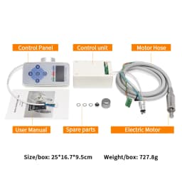 Blue Dental Brushless LED Micromotor Built-in Electric Micro Motor for Dentist Equipment Professional Dentistry Tool Accessories