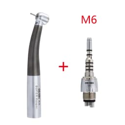 Titanium Alloy Dental Handpiece Optical Fiber Torque Head Air Turbine Ceramic Bearing for KaVo 2/4/6 Hole Connector Dentist Tool