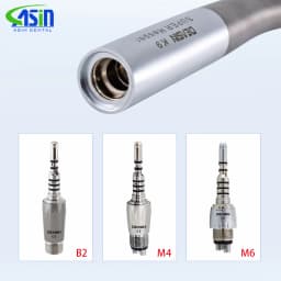 Titanium Alloy Dental Handpiece Optical Fiber Torque Head Air Turbine Ceramic Bearing for KaVo 2/4/6 Hole Connector Dentist Tool