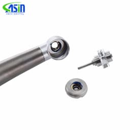 Titanium Alloy Dental Handpiece Optical Fiber Torque Head Air Turbine Ceramic Bearing for KaVo 2/4/6 Hole Connector Dentist Tool
