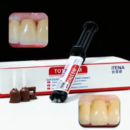 ITENA TOTALCEM Self-Adhesive Dual Cure Resin Cement 8g - Permanent Bonding for Dental Crown, Veneer & Inlay