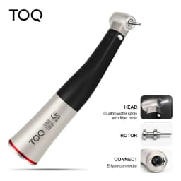 1:5 Increasing Speed Contra Angle Handpiece Fiber Optic Internal Water Spray Compatible with Electric/Air Motor Dental Clinic