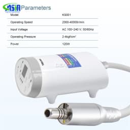 Little Monster Electric Micromotor LED Kit with X95L Increasing Handpiece 1:5 1:1 4:1 Contra Angle Dental Equipment 2/4 Hole