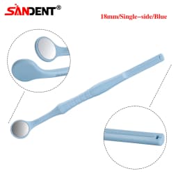 Dental Single/Double Sided Anti-fog Mouth Mirror Oral Mirrors With Handle 18/24mm Autoclavable Replace12PCS Ultra-clear Mirrors