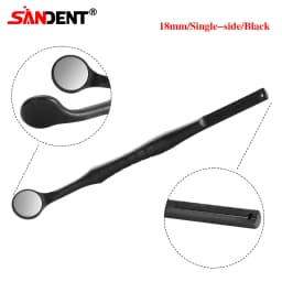 Dental Single/Double Sided Anti-fog Mouth Mirror Oral Mirrors With Handle 18/24mm Autoclavable Replace12PCS Ultra-clear Mirrors