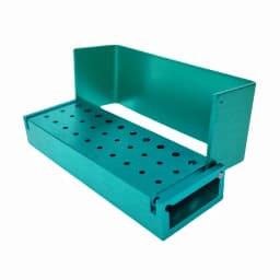 JUMTOP Dental Burs 30 Holes Aluminium Block Sterilization Holder High/Low Speed Handpiece Needles Holder