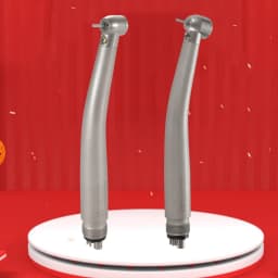 N-S-K Style Dental Fiber Optic LED E-generator Handpiece Big/Standard Head 4 Spray 4 Hole Push Button for block tooth operation